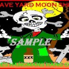 Grave Yard Moon Shine Halloween Bottle Label Prop