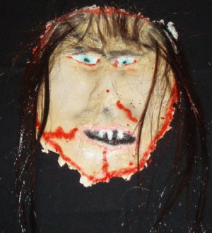 Skinned Brw Hair Face Halloween Haunted House Prop Props