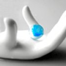 Crystal Soil  Photo Beads Pastel Blue