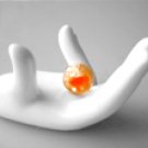 Crystal Soil  Photo Beads Pastel Orange