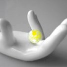 Crystal Soil  Photo Beads Pastel Yellow