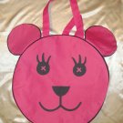 Pink bear bag