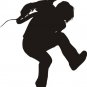 Rockstar Playing Guitar Sticker Wall Decal Teen Boy Kid Room Music Guitar Hero