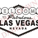 BIG Welcome to Las Vegas Sign Decal Sticker Wall Mural Gambling Poker