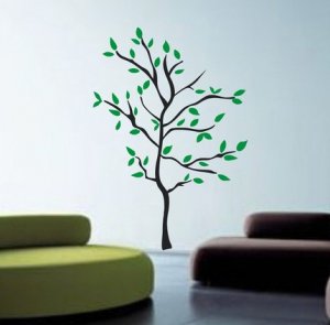 Huge Modern Tree Wall Decal Sticker Nature Nursery Baby Kid Boy Girl Room