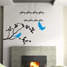 Blue Jays on a branch Wall Mural Decal Sticker Home Decor