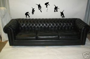 Skateboarder Doing A Trick Wall Decal Sticker Vinyl Kid Teen Skate