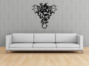 Wall Mural Decal Sticker Dragon Tribal Art Dragons