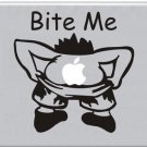 Bite Me Decal for Macbooc apple laptop computer sticker mac geek