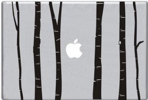 Birch Trees Decal for Laptop Macbook Mac Apple Computer