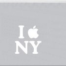 .I Apple New York Decal Sticker for Macbook mac Computer Laptop