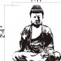 Wall Mural Decal Sticker Home Buddha India Meditation