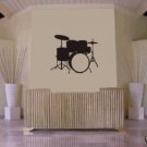 DRUM SET Wall Mural Decal Sticker MUSIC DRUMS DRUMMER