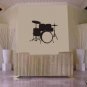 DRUM SET Wall Mural Decal Sticker MUSIC DRUMS DRUMMER