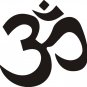 SMALL OM SYMBOL WALL DECAL STICKER BUDDHA ABSOLUTE BRAHMAN HINDU