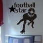 Football Star  Decal sticker wall kids boy sports cool