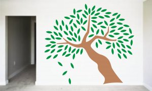 Big Tree decal sticker wall vinyl nature beautiful baby boy girl children