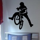 BMX Biker Decal sticker wall cool boy girl sports