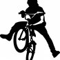 BMX Biker Decal sticker wall cool boy girl sports