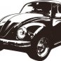 Volkswagen Bug Decal Sticker Wall Graphic Car VW Bug Racing Hippie Retro Room Beetle