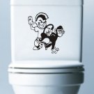 Spank The Monkey Decal Sticker Toilet Laptop Window Funny