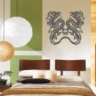 Twin Tribal Dragons Wall Decal Sticker Mural Art Graphic Dragon Kid Boy Room Asian