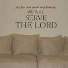 SERVE THE LORD vinyl decal wall vinyl beautiful quote words god jesus