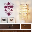 Custom Family Name on Cross Wall Decal Sticker Marriage