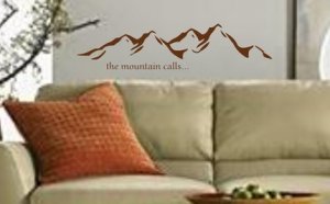 Mountain Landscape Decal Sticker Wall Art Graphic Alps Climbing Mountains