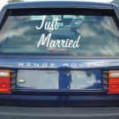 Just Married Decal Sticker Window Wedding Car Truck Newlyweds Marraige
