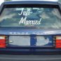 Just Married Decal Sticker Window Wedding Car Truck Newlyweds Marraige