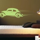 Volkswagen Bug Decal Sticker Car Retro Hippie Wall Art Graphic Race Room Kid Nursery Beetle