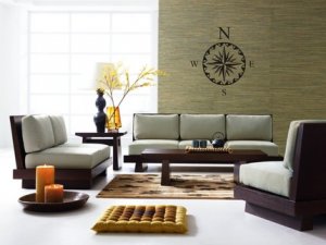 Compass Decal Sticker Wall Mural Art