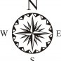 Compass Decal Sticker Wall Mural Art
