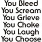 You Learn Quote Wall Decal Sticker Life Home Love Wedding Teen Home Kid Nursery
