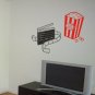 MOVIE CLIPBOARD AND POPCORN TV ROOM WALL DECAL STICKER HOME