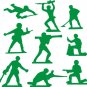 Army Men Decal Set Sticker Toy Toys Green Plastic Kids Kid Boy Teen War