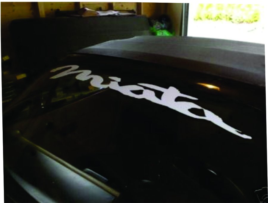 MIATA VINYL WINDSHIELD BANNER, DECAL, STICKER