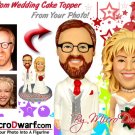 Custom Wedding Cake Toppers by MicroDwarf.com