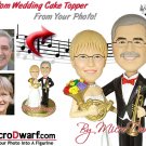 Custom Wedding Cake Toppers by MicroDwarf.com