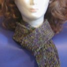 Hand Made Scarf 90% Polyamide10% Acrylic Variegated Purples Greens Length: 2 Foot Price: 14.95
