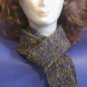 Hand Made Scarf 90% Polyamide10% Acrylic Variegated Purples Greens Length: 2 Foot Price: 14.95