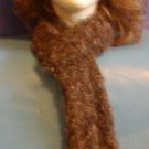Hand Crafted Scarf Browns 76.5% Acrylic 10.5% Wool 10.5% Mohair 2.5% Polyester, :2Foot  Price:14.95