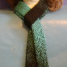 Hand Crafted Scarf  Very Soft Mix Fibers Turquoise and Black. Price: 14.95
