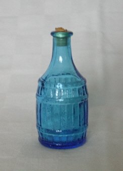 Blue Wheaton Root Bitters Barrel