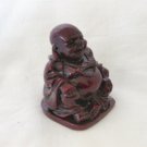 Mini Sitting Money Bag Buddha 2 1/4" Height 2" dia. Red Jade Polyresin Price: 7.49 Free S/H