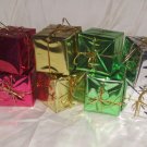 8 Metalic Wrapped Christmas Presents Size: 1 3/4" Square Price: 3.95