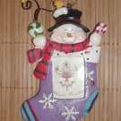 Snowman Stocking Ornament Photo Frame This is so cute Size: 5" H x 3" W Price: 5.95