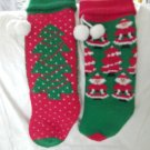 2 Knitted Cmas Stockings Green Cmas Tree over Red & Santa's & Cmas Tree's Price: 2.95