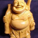 Hand Carved Laughing Standing Buddha Hand Carved Laughing Standing Buddha